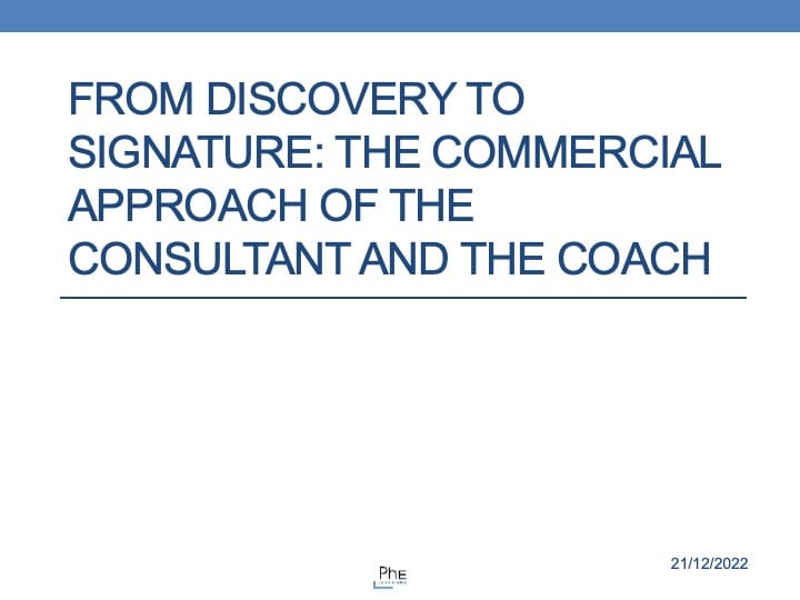 Win customers: be a consultant from the start